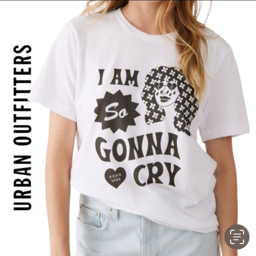 NEW Society 6 Urban Outfitters UO I Am So Gonna Cry Tee Shirt T-Shirt M